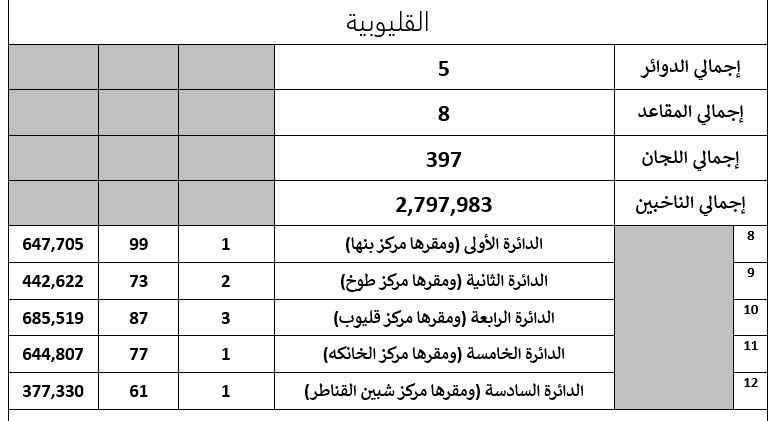 تفاصيل تصويت 55 دائرة باعادة المرحلة الثانية لانتخابات النواب (14)