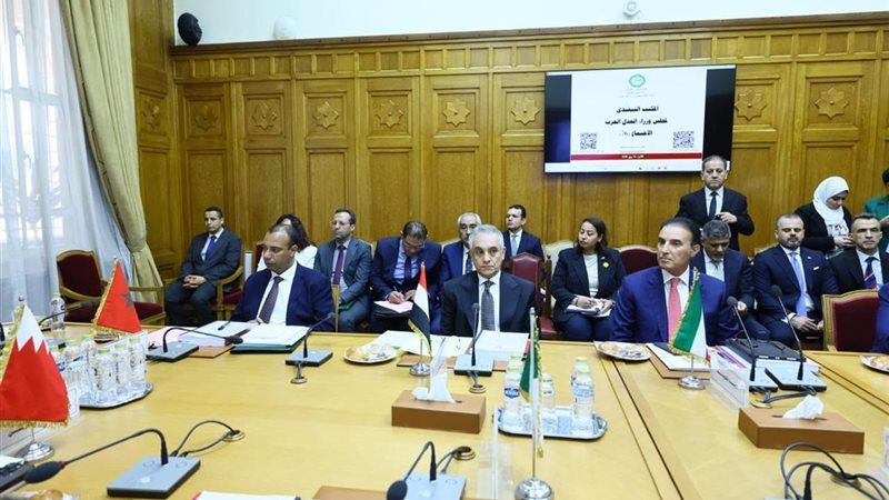 وزير العدل خلال الاجتماع،