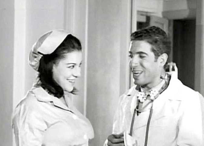 نبيلة السيد ومحمد عوض فى أحد أفلامها 