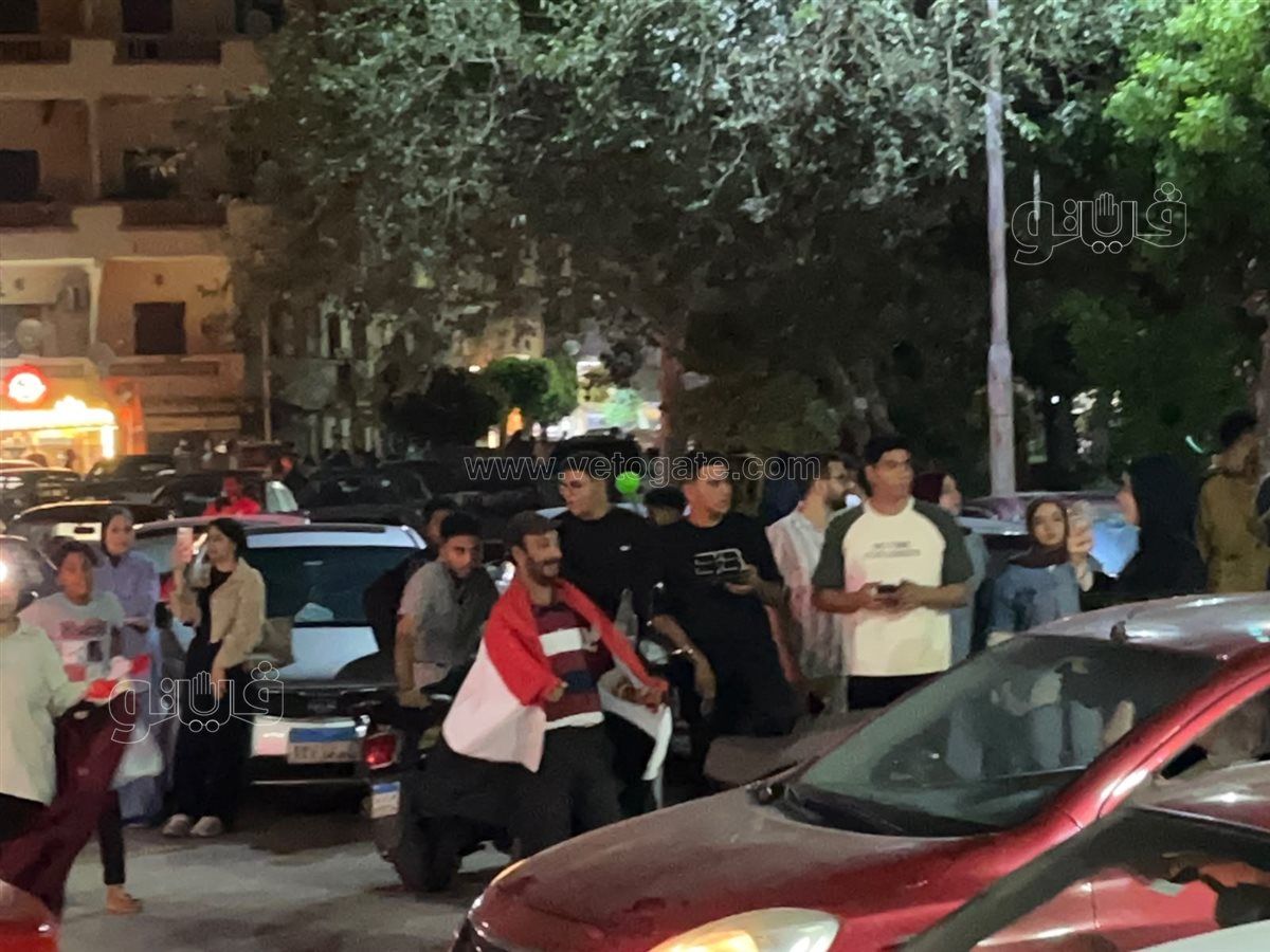 استمرار الاحتفالات ببورفؤاد لفوز المنتخب المصري على نظيره الاسترالي 