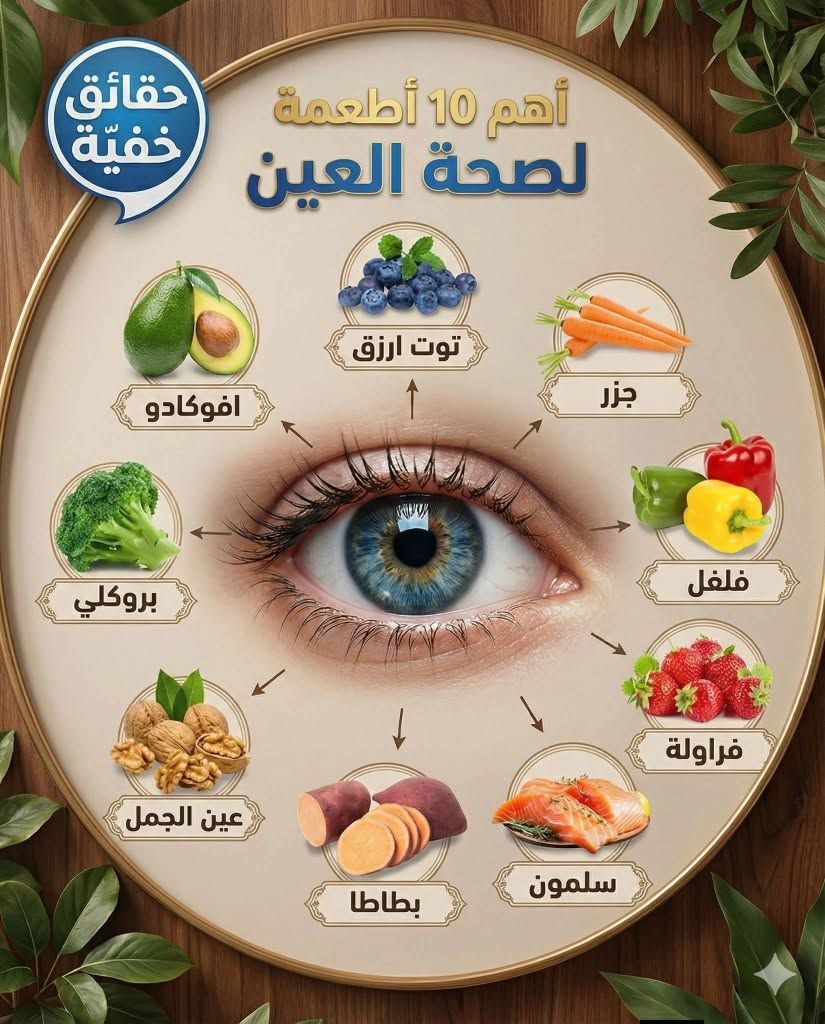 أطعمة تحافظ على صحة العين