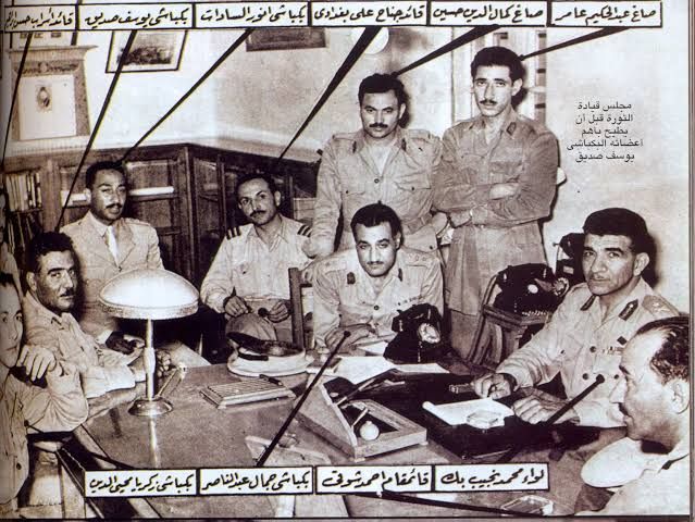 <strong>البكباشي يوسف الصديق بين قادة ثورة 23 يوليو 1952</strong>