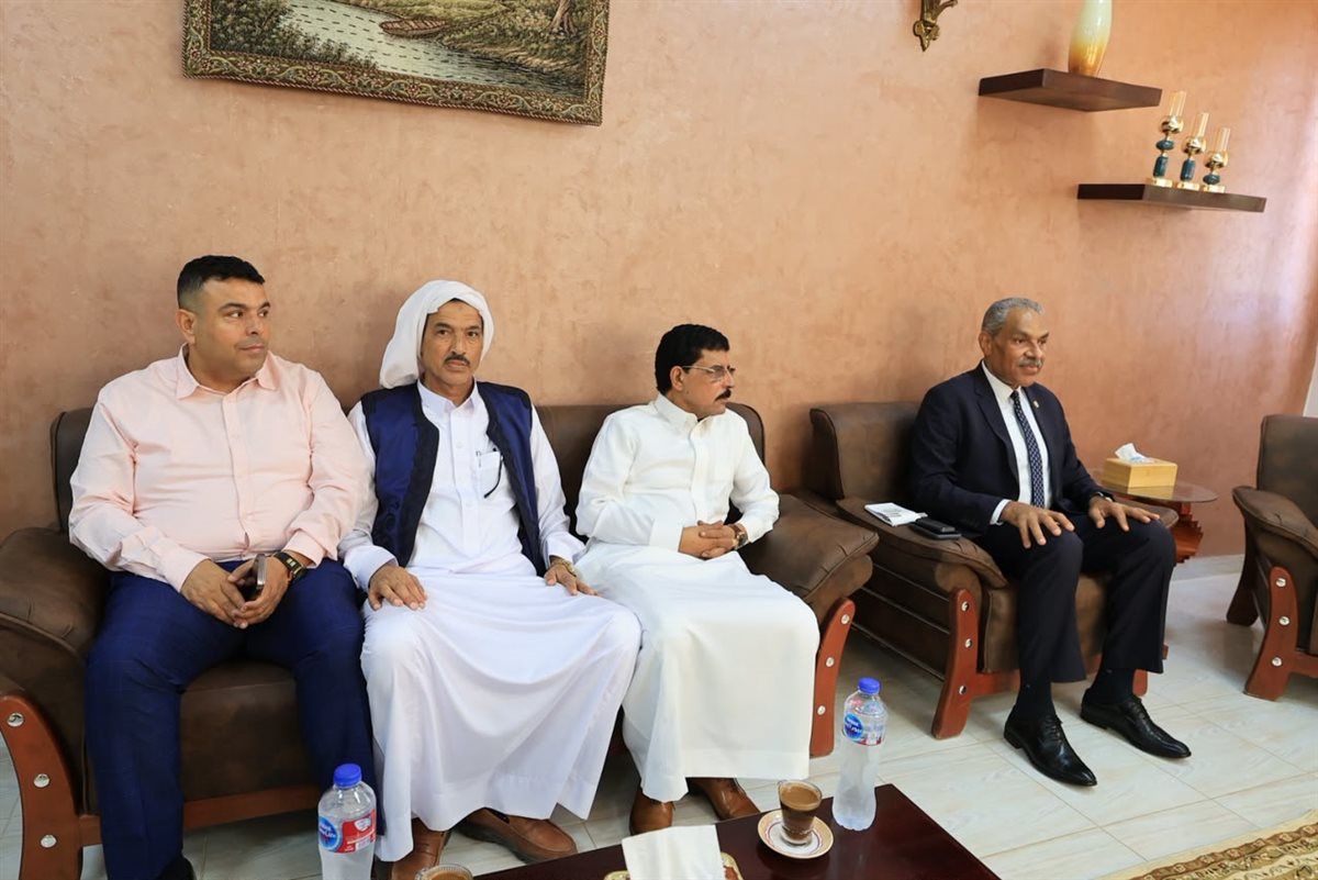 لقاء وزير التضامن الاجتماعي ومحافظ مطروح مع أعضاء الهيئة البرلمانية وعمد ومشايخ المحافظة