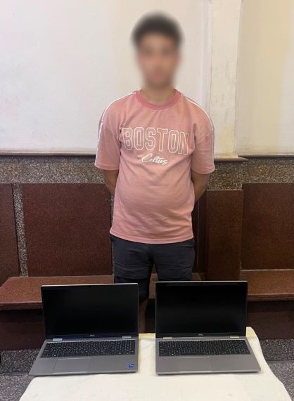كاميرات المراقبة تكشف سارق لاب توب من محل كمبيوتر بالإسكندرية.. ضبط المتهم وإعادة المسروقات