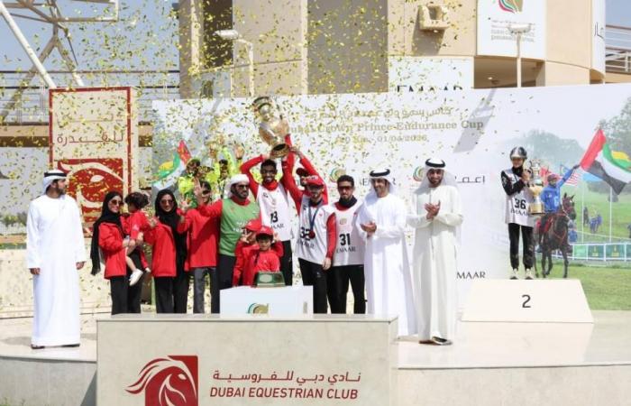 عبدالله البستكي يتوج بطلاً لكأس ولي عهد دبي للقدرة