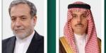 وزير الخارجية السعودي يتلقى اتصالًا هاتفيًّا من عراقجي لبحث جهود خفض التصعيد