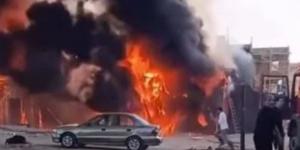 خسائر تتجاوز 5 تريليونات جنيه سوداني.. حريق سوق موقف الجنينة في نيالا