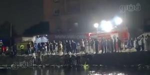 انتشال جثمان سائق سيارة ربع نقل سقطت في ترعة المريوطية (صور)