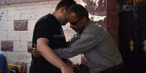 تفتيش طلاب الثانوية العامة قبل دخول لجان الجيزة (فيديو وصور)
