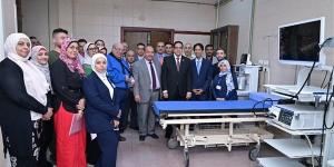 افتتاح وحدة مناظير الجهاز الهضمي، رئيس جامعة القاهرة يتابع أعمال تطوير مستشفى الطلبة