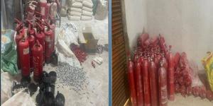 حين تتحول وسيلة الأمان إلى خطر، ضبط مخزن طفايات حريق مقلدة بالقليوبية