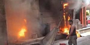 السيطرة على حريق التهم محتويات مطعم في ميدان المطبعة بدار السلام والسبب أسطوانة بوتاجاز
