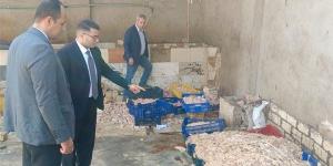 "حماية المستهلك" يضبط مصنعا غير مرخص بأبو النمرس بداخله طنَّا أجزاء دواجن فاسدة