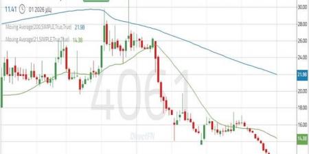 سهم "أنعام القابضة" ضمن اتجاه هابط يعكس سيطرة القوة البيعية