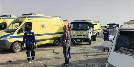 وفاة شخصين من مصابي حادث تصادم 3 سيارات بصحراوي الإسكندرية داخل المستشفى الجامعي