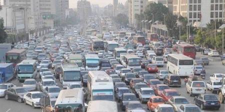 حالة المرور اليوم، كثافات متحركة على كورنيش النيل وميدان عبد المنعم رياض