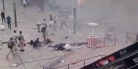 شاهد لحظات الرعب والهلع بعد انفجار داخل مول شهير بالتجمع
