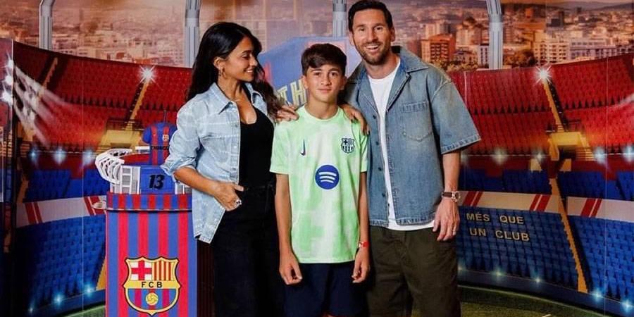 ميسي يظهر حبه لبرشلونة في عيد ميلاد ابنه تياغو