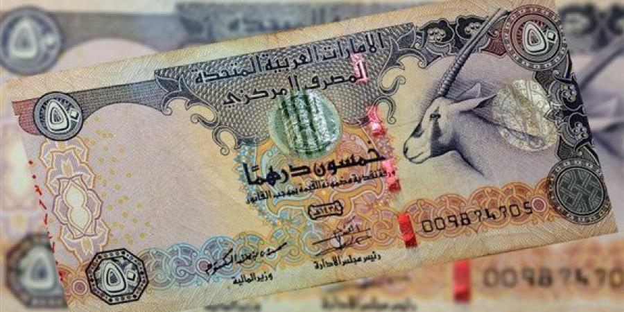 سعر الدرهم الإماراتي مقابل الجنيه في البنك المركزي مساء اليوم الخميس