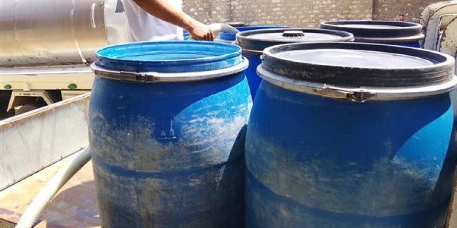التحفظ علي طنين البان فاسدة قبل طرحها للبيع بالفيوم