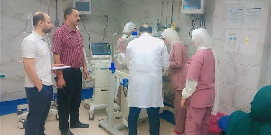 «صحة الجيزة» تراجع جاهزية أقسام الطوارئ والرعاية المركزة بمستشفى شبرامنت المركزي