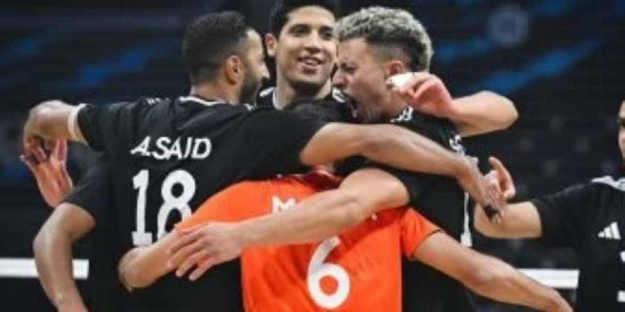 فوز رجال الطائرة على كوسوفو 3 - 0 فى البحر المتوسط بإيطاليا